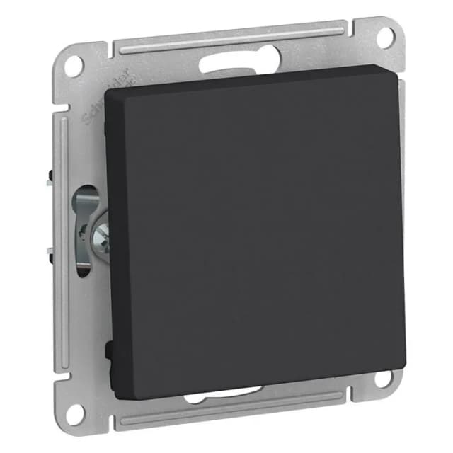 Выключатель одноклавишный Systeme Electric ATLASDESIGN карбон ATN001011