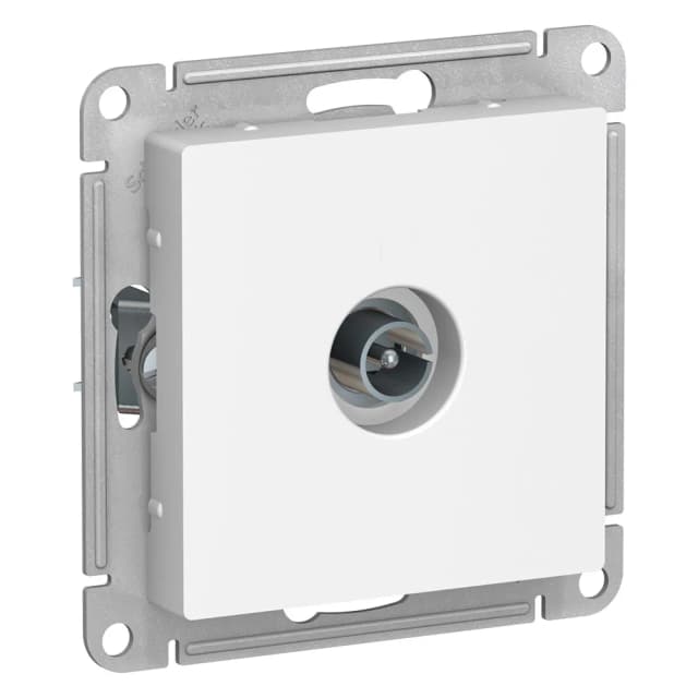 Розетка TV антенная Systeme Electric ATLASDESIGN ATN000193 (белая)