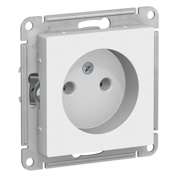 Розетка Systeme (Schneider) Electric AtlasDesign ATN000141 белая без заземления