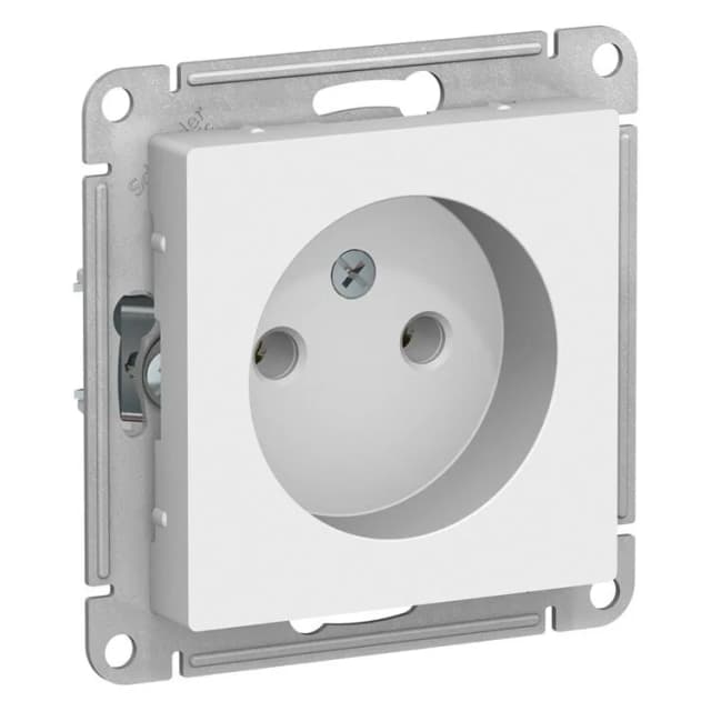 Розетка Systeme (Schneider) Electric AtlasDesign ATN000141 белая без заземления
