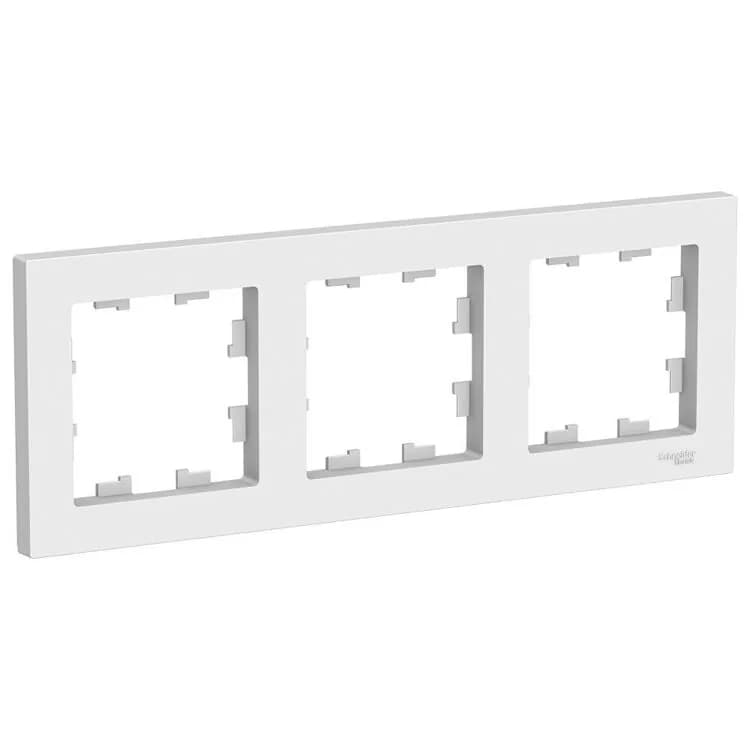 Рамка 3-постовая Systeme Electric ATLASDESIGN ATN000103 (белая)