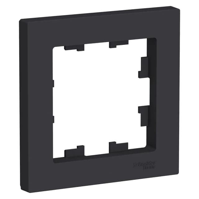 Рамка Systeme Electric AtlasDesign ATN001001 карбон для розеток и выключателей