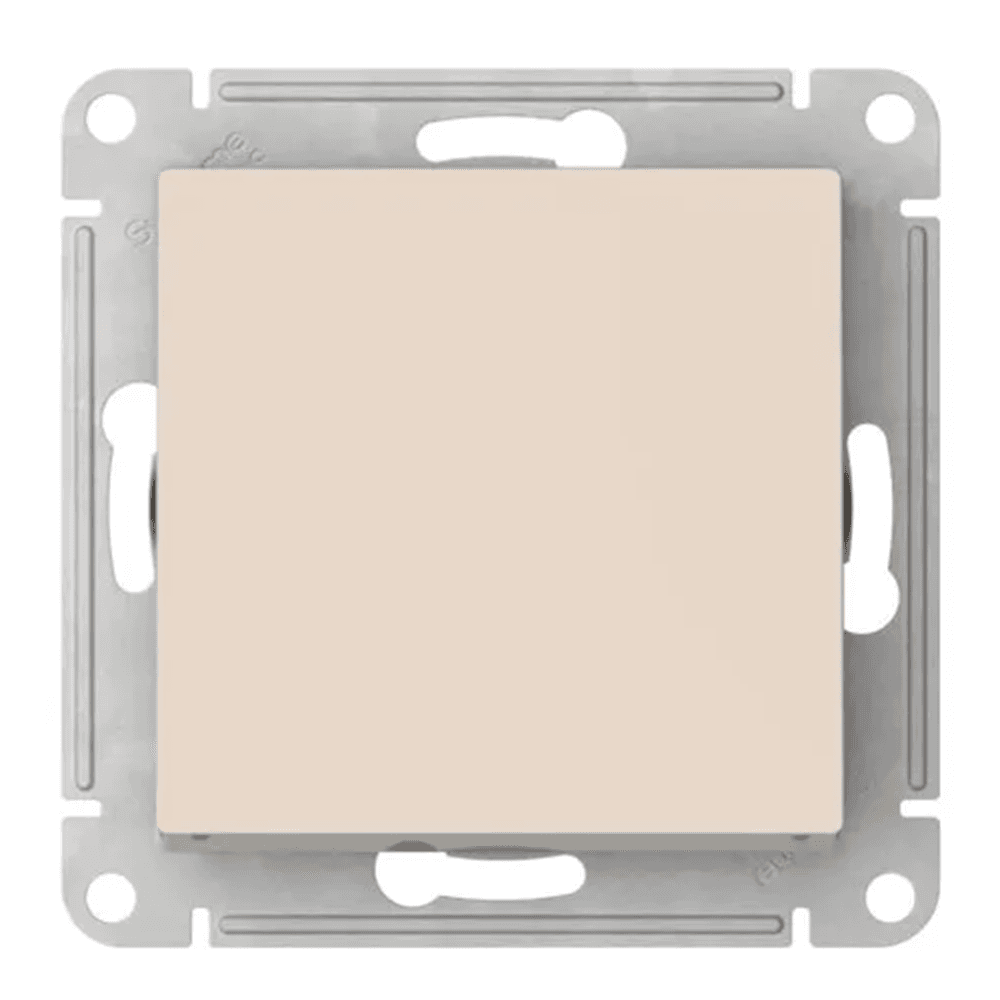 Выключатель одноклавишный Systeme (Schneider) Electric AtlasDesign ATN000211S (бежевый, с быстрозажимными клеммами)