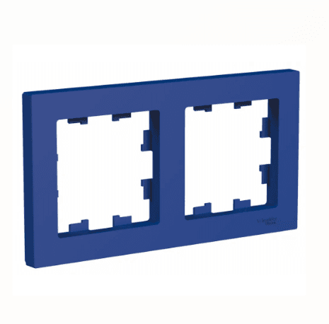 Рамка Schneider Electric AtlasDesign 2-местная аквамарин ATN001102