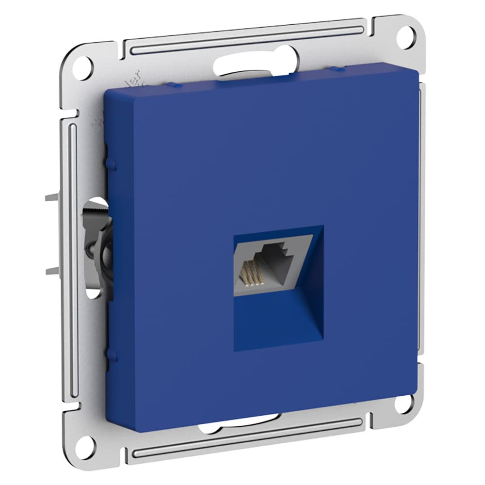 Розетка телефонная Schneider Electric AtlasDesign аквамарин ATN001181