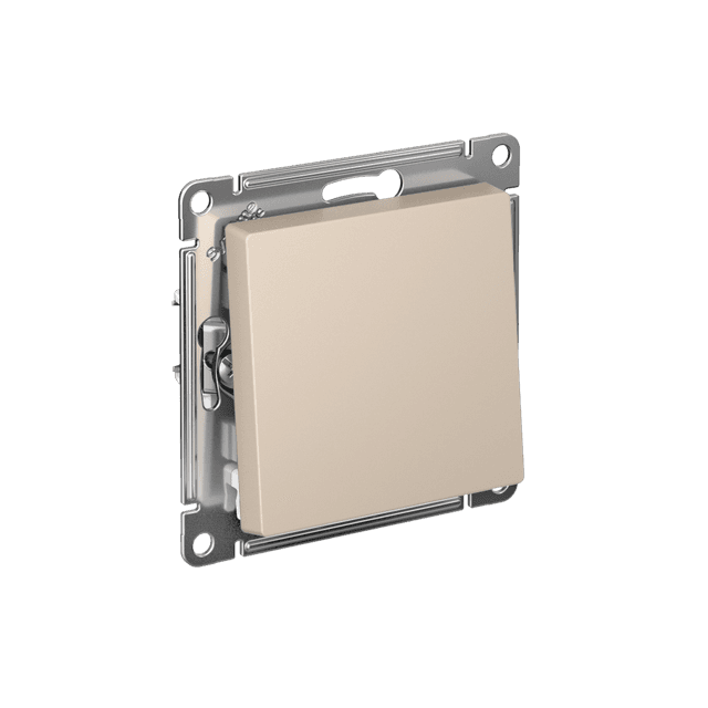 Выключатель однокнопочный Schneider Electric AtlasDesign песочный ATN001215