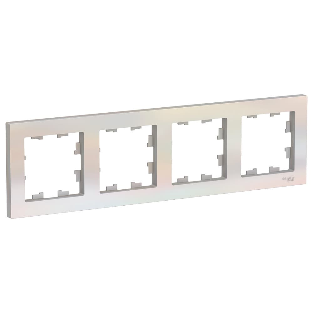 Рамка Schneider Electric AtlasDesign 4-местная жемчуг ATN000404