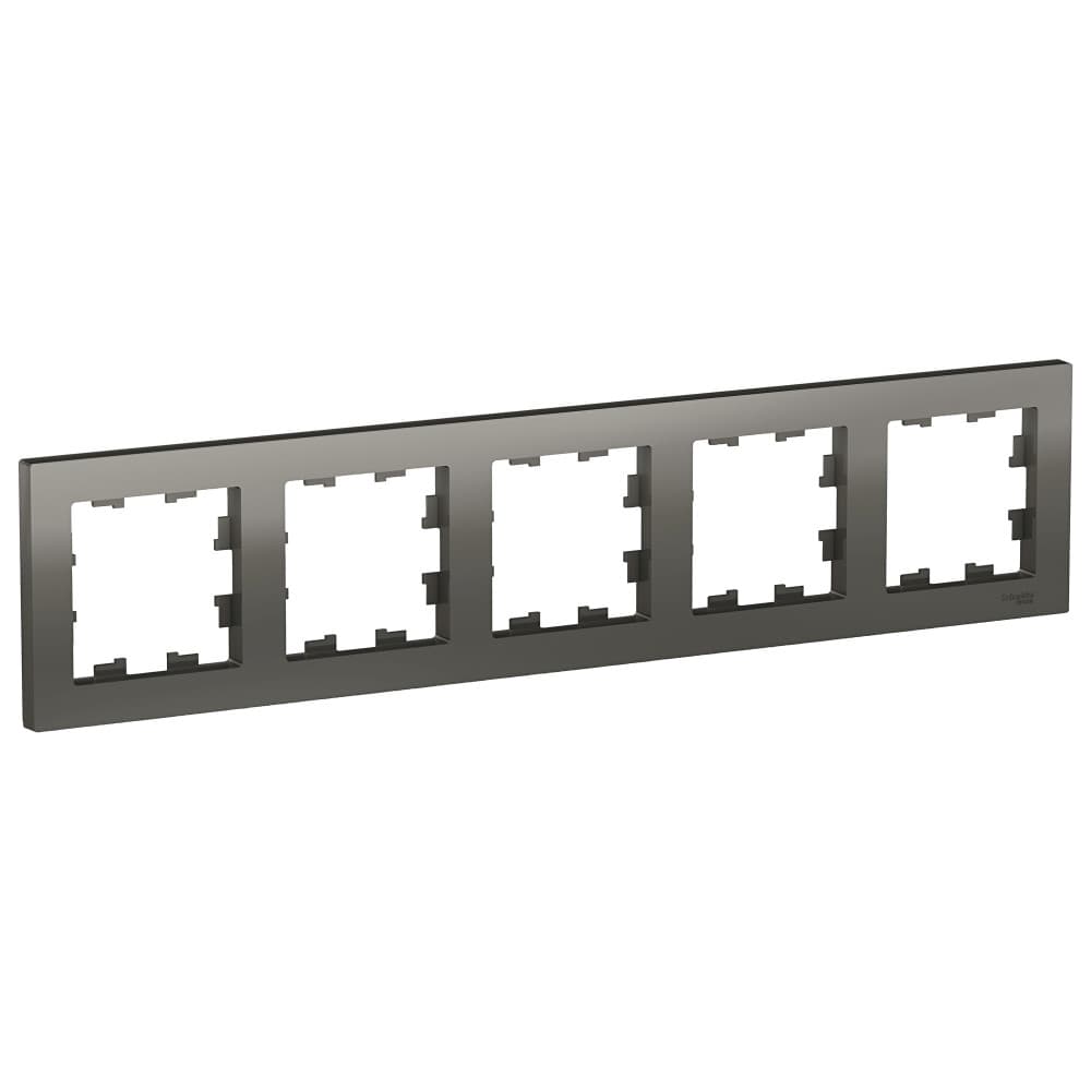 Рамка Schneider Electric AtlasDesign 5-местная сталь ATN000905