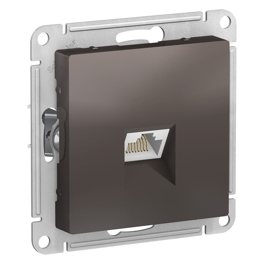 Розетка компьютерная Schneider Electric AtlasDesign мокко ATN000683