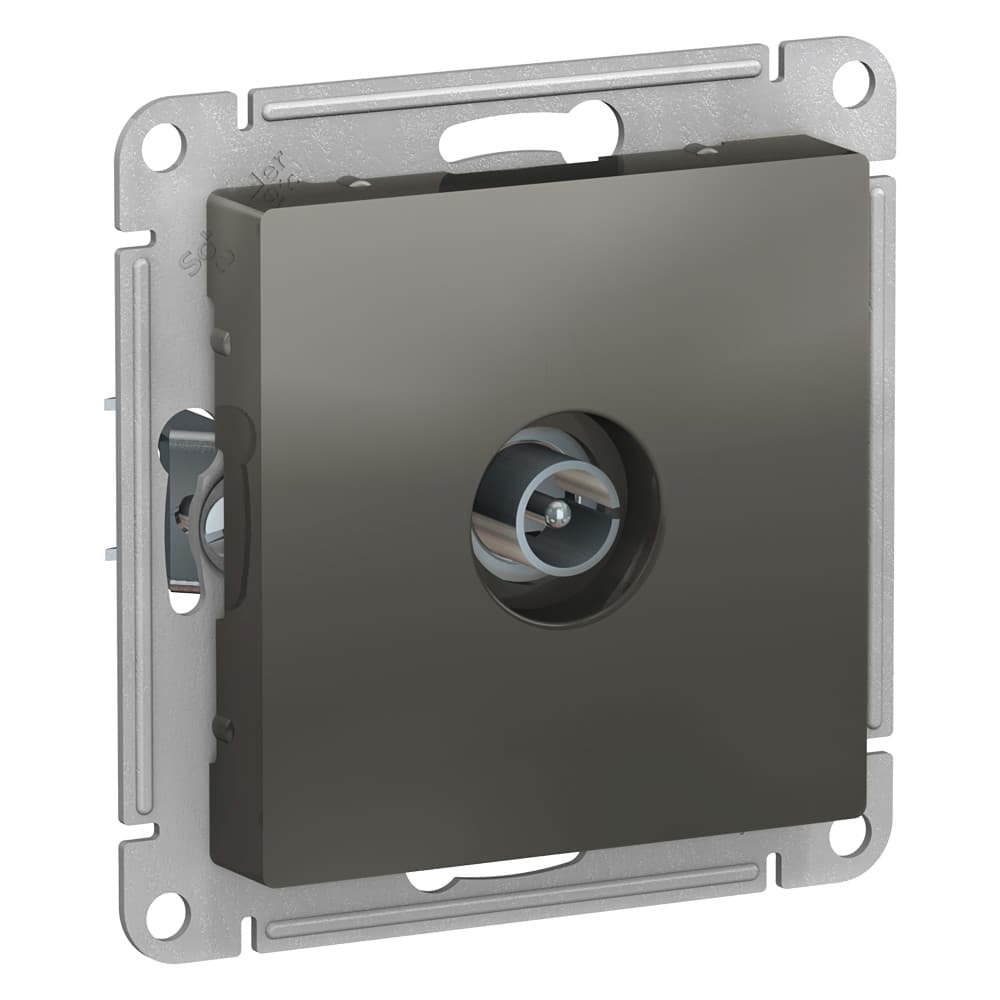Розетка TV одиночная Schneider Electric AtlasDesign сталь ATN000993