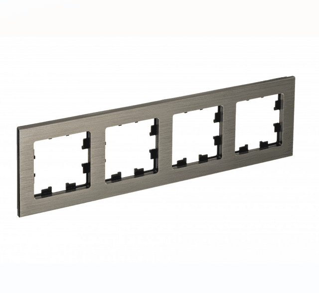 Рамка Schneider Electric AtlasDesign Nature 4-местная латунь ATN312204