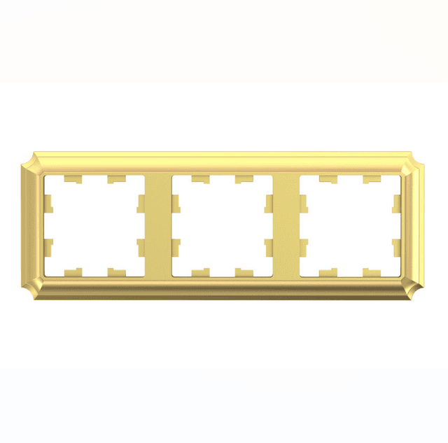 Рамка Schneider Electric AtlasDesign Antique золото 3-местная ATN101603