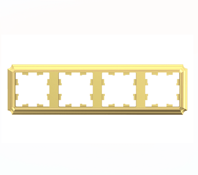 Рамка Schneider Electric AtlasDesign Antique золото 4-местная ATN101604