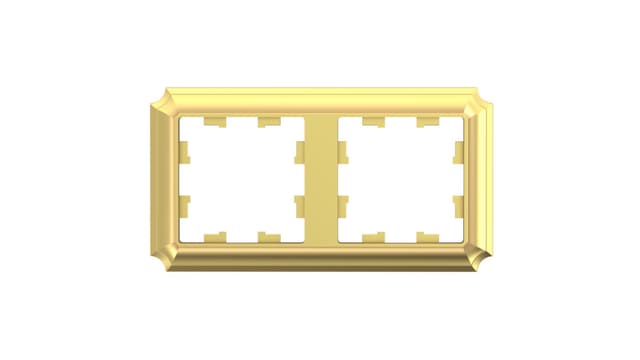 Рамка Schneider Electric AtlasDesign Antique золото 2-местная ATN101602