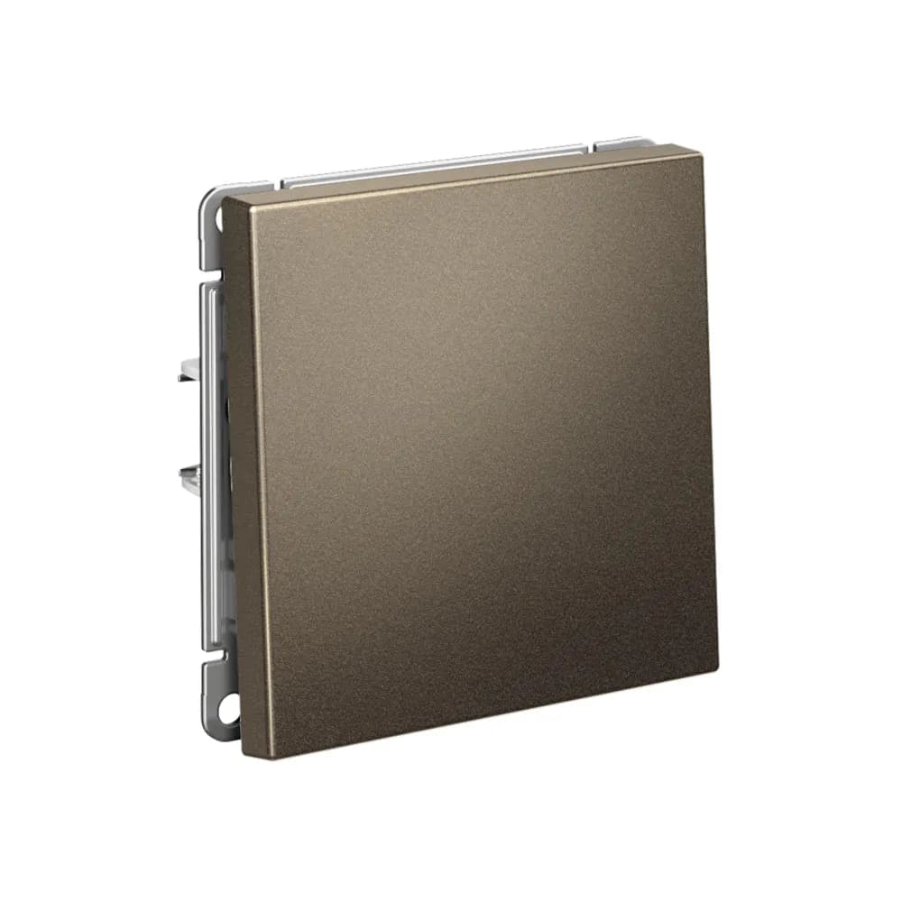 Дизайнерский выключатель одноклавишный Systeme Electric ArtGallery, цвет мокко