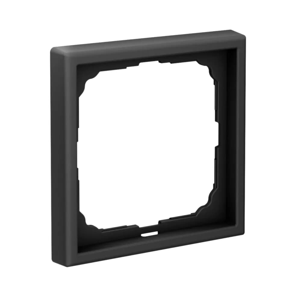 Дизайнерская рамка на 1 место (модуль) для выключателя или розетки Systeme Electric ArtGallery, цвет карбон