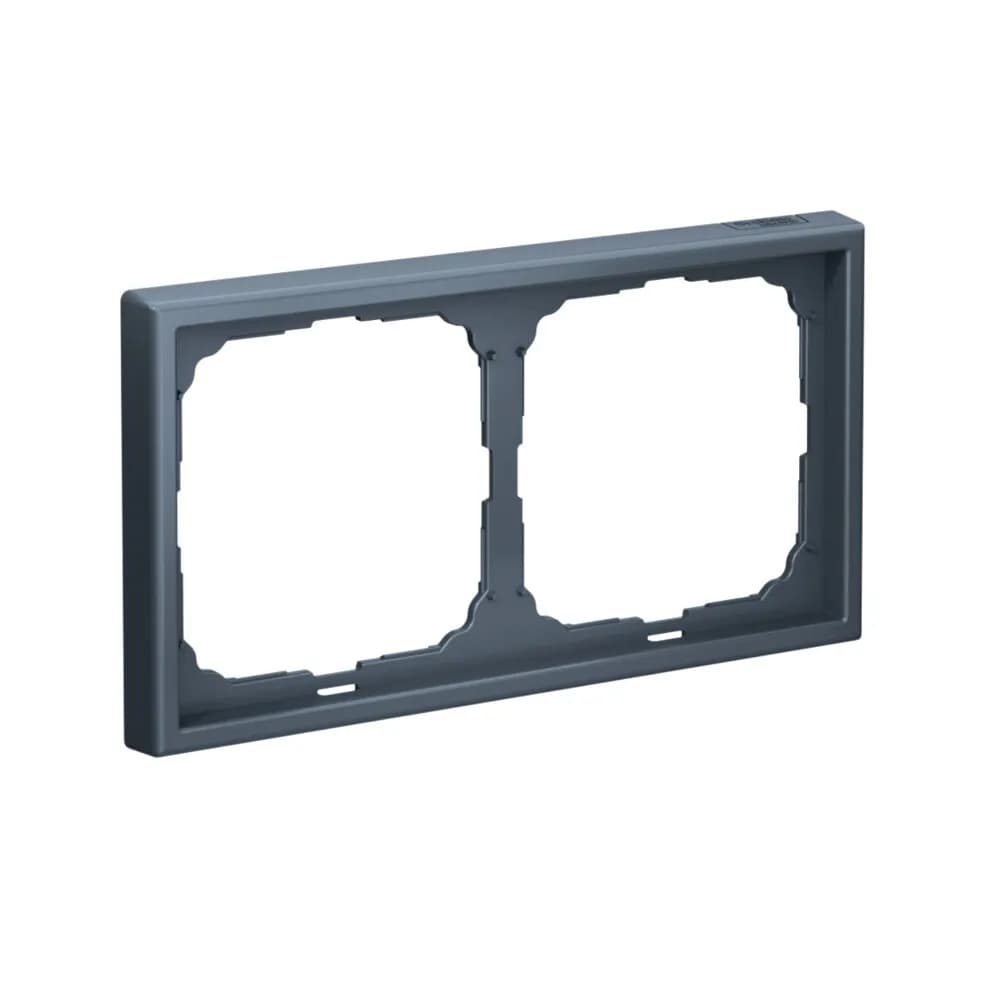 Рамка двухместная (2-постовая) Systeme Electric (Schneider) ArtGallery, цвет грифель