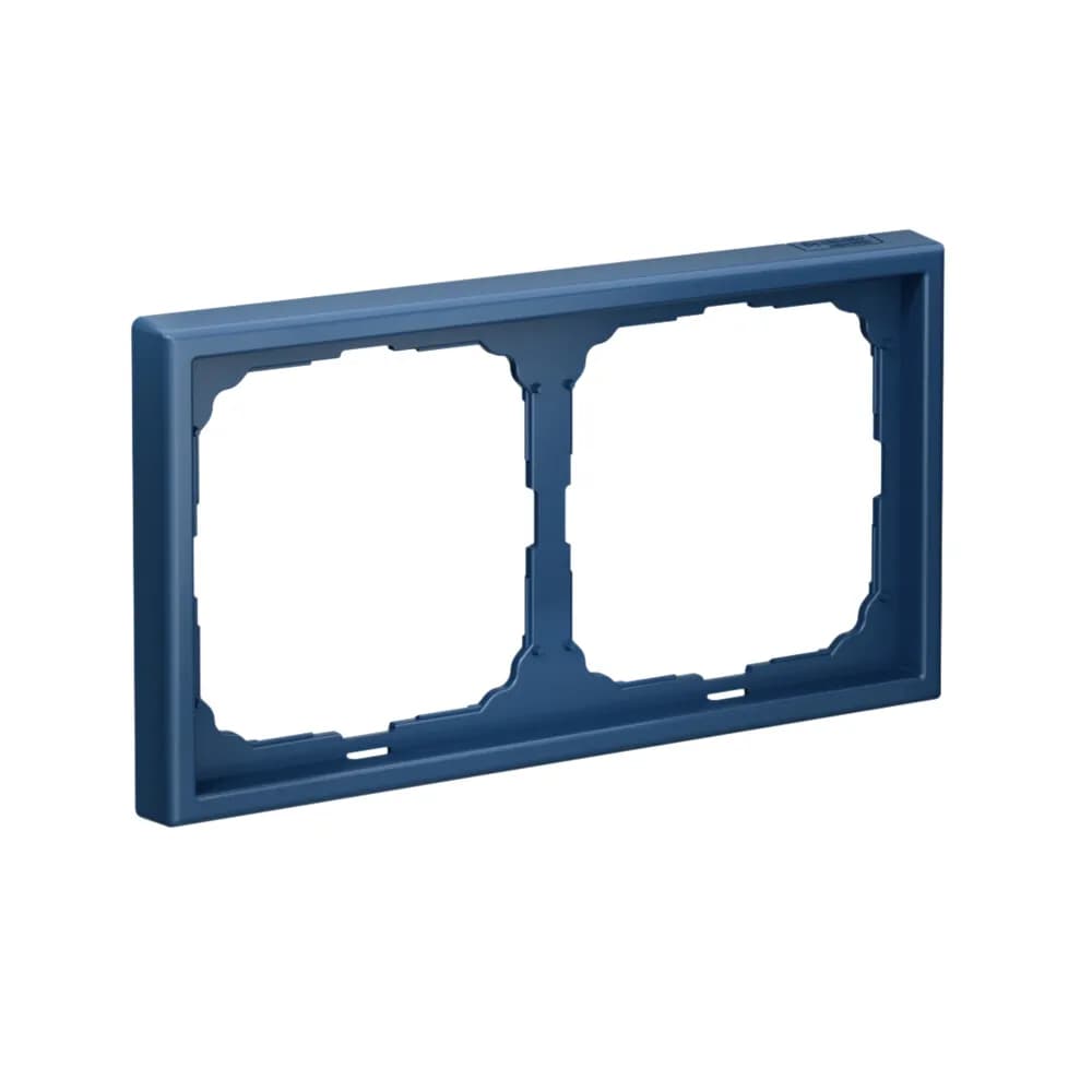 Рамка двухместная (2-постовая) Systeme Electric (Schneider) ArtGallery, цвет аквамарин