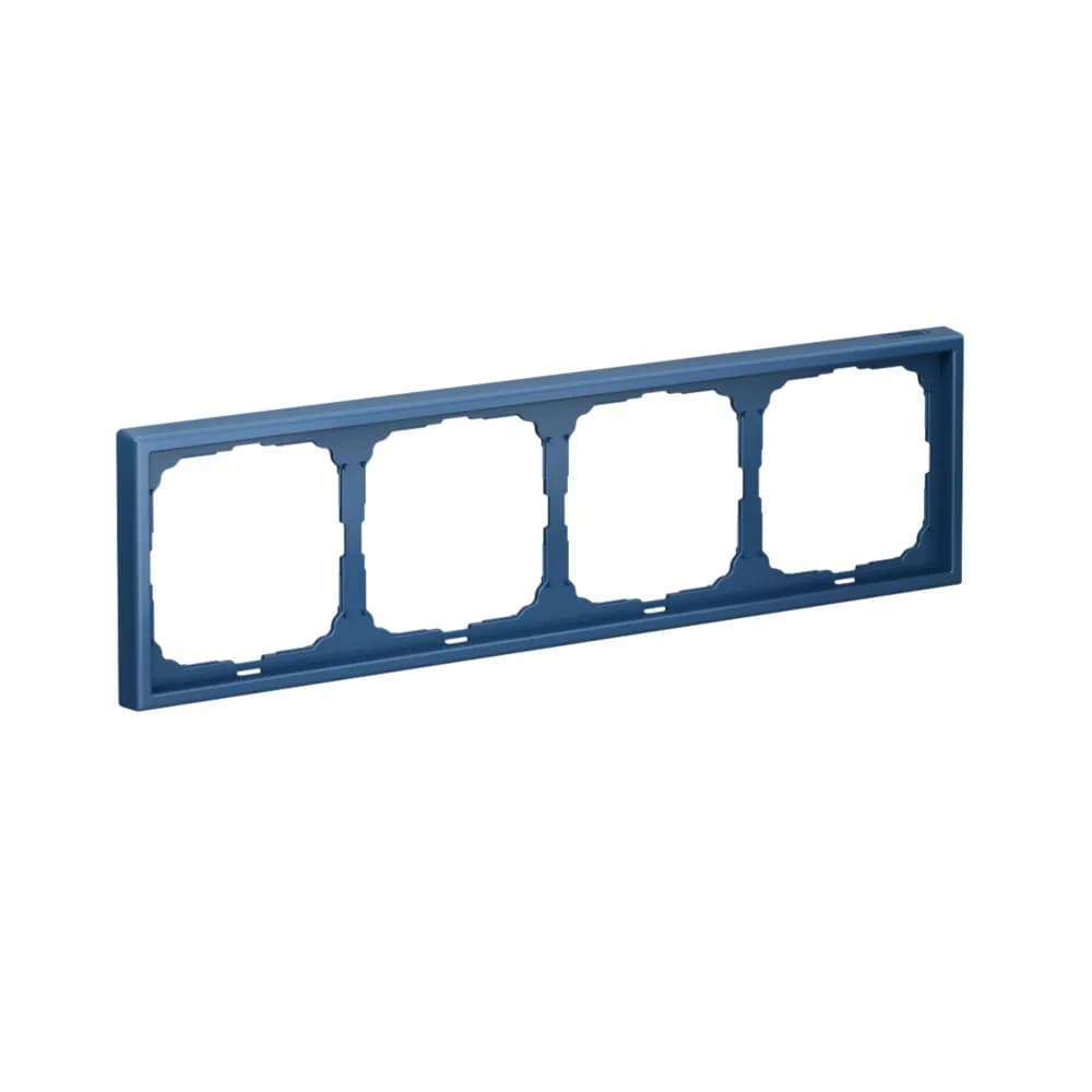 Рамка четырехместная (4-постовая) Systeme Electric (Schneider) ArtGallery, цвет аквамарин