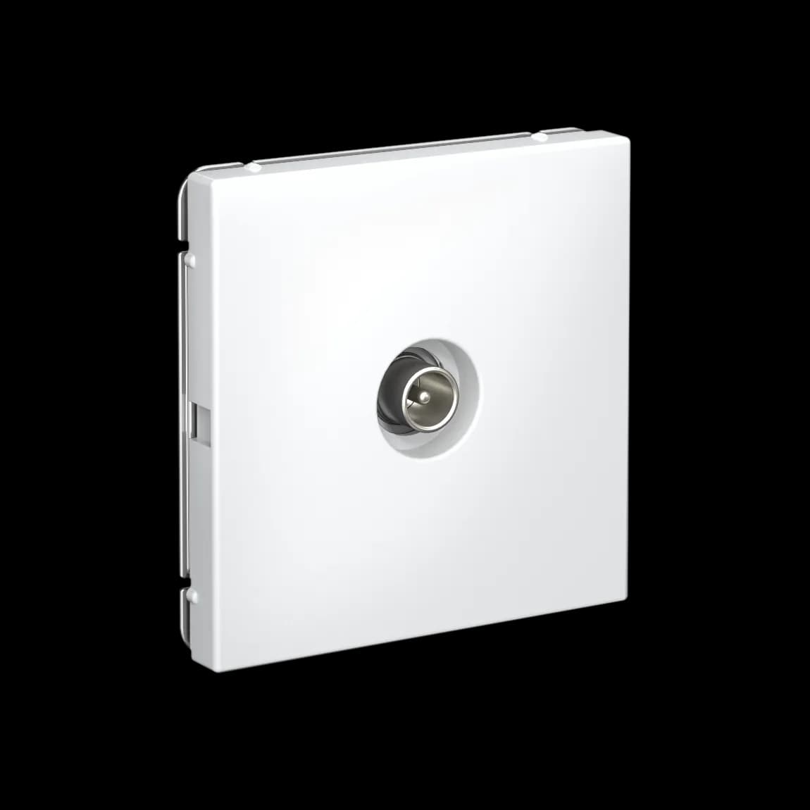 Дизайнерская оконечная телевизионная розетка Systeme Electric ArtGallery, белый цвет