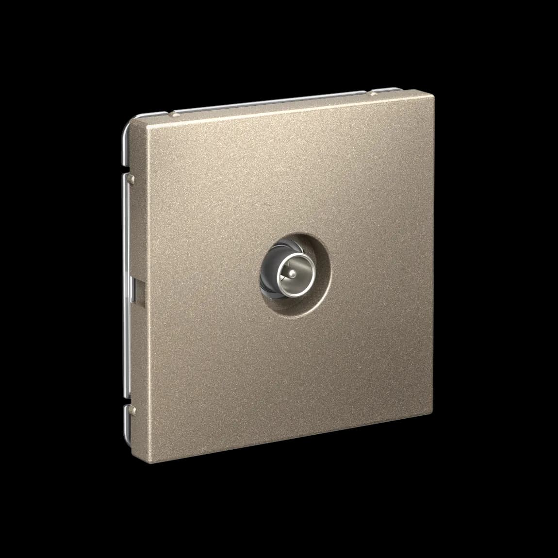 Дизайнерская оконечная телевизионная розетка Systeme Electric ArtGallery, цвет шампань