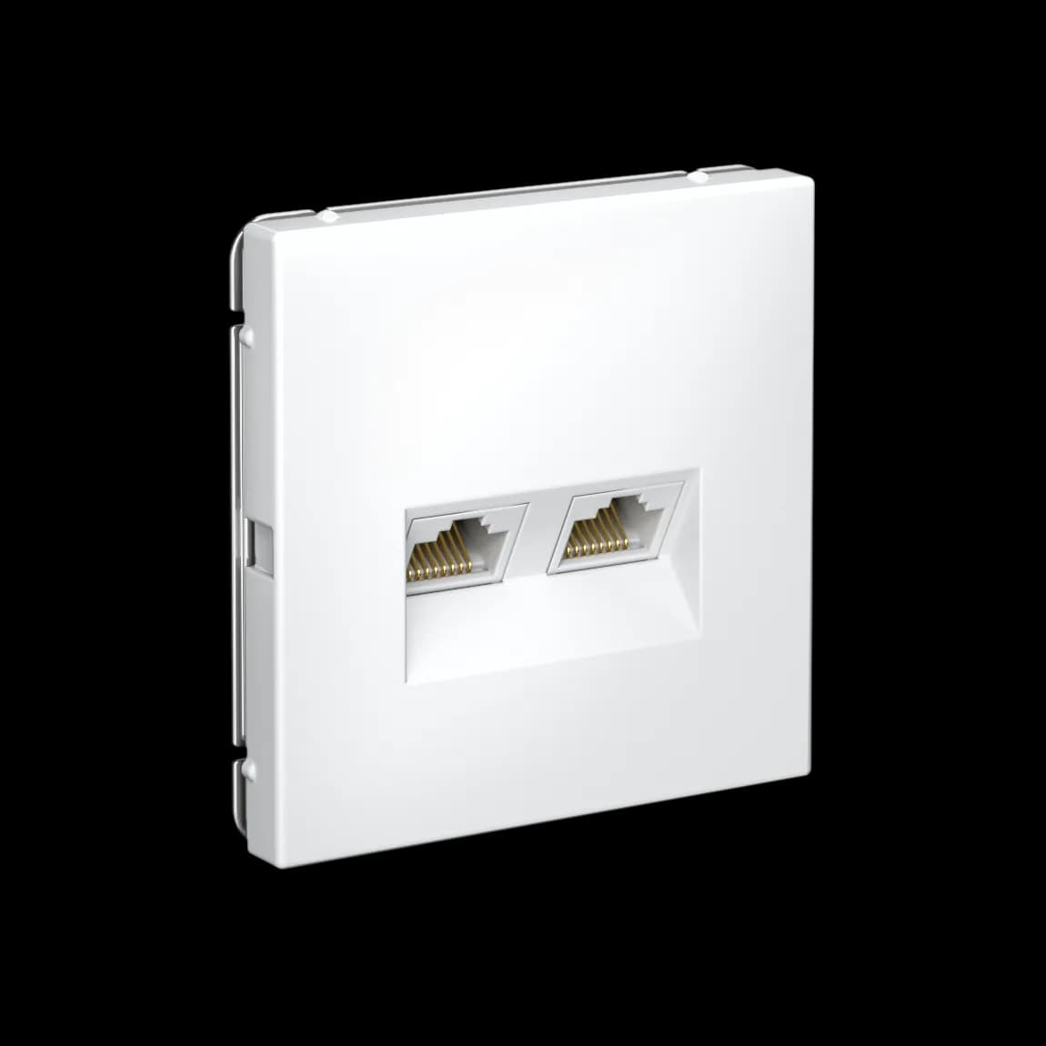 Розетка двойная компьютерная (2xRJ45, интернет) Systeme Electric (Schneider) ArtGallery, цвет лотос