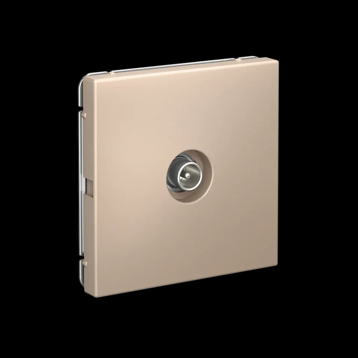 Дизайнерская оконечная телевизионная розетка Systeme Electric ArtGallery, цвет песочный