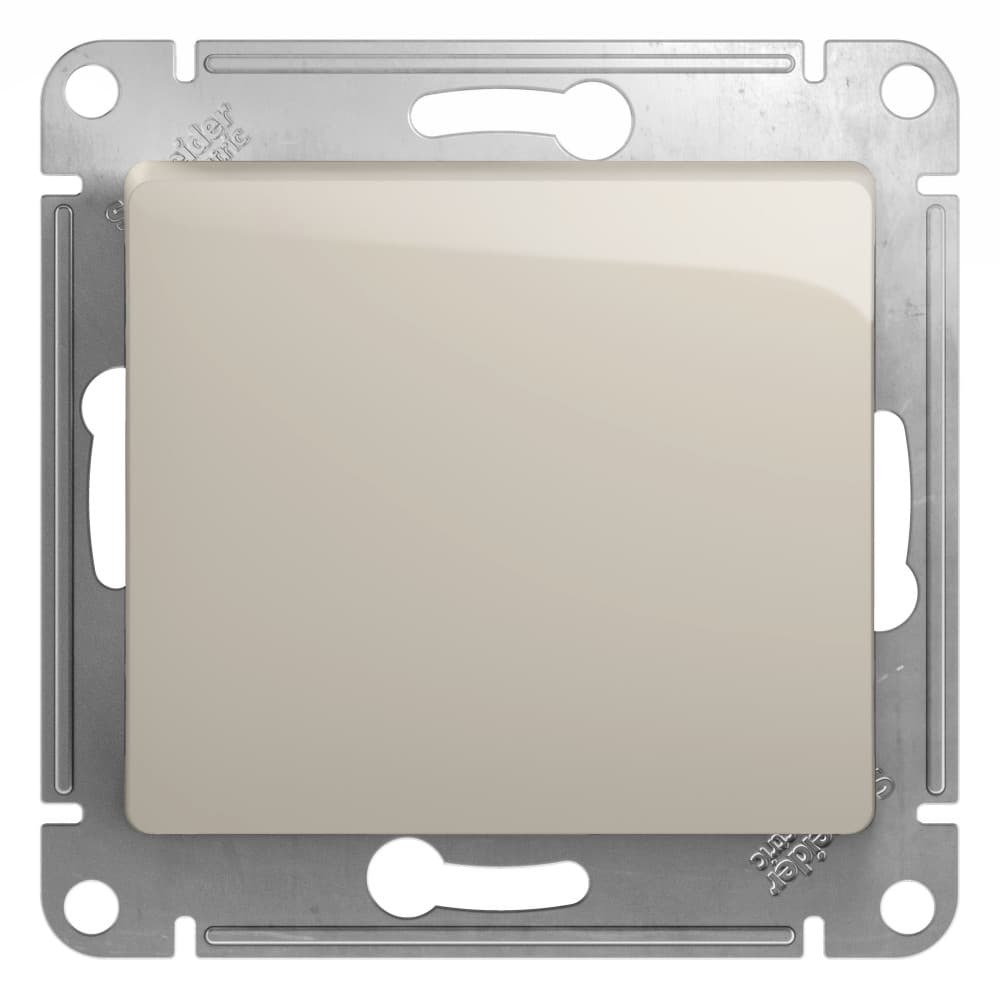 Выключатель одноклавишный Schneider Electric Glossa молочный цвет GSL000911