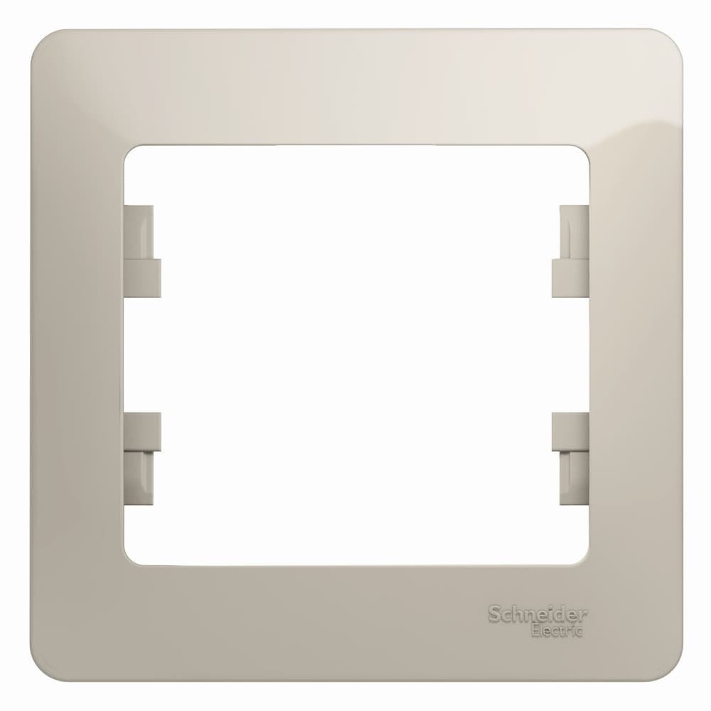 Рамка 1-местная Schneider Electric Glossa молочный цвет GSL000901 для розеток и выключателей