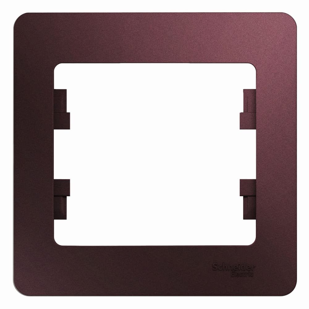Рамка 1-местная Schneider Electric Glossa баклажановый цвет GSL001101 для розеток и выключателей