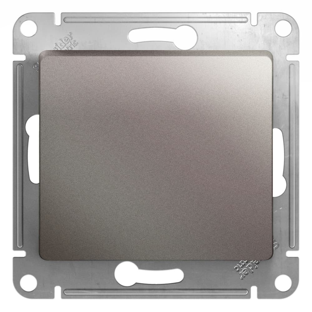 Выключатель одноклавишный Schneider Electric Glossa цвет платина GSL001211