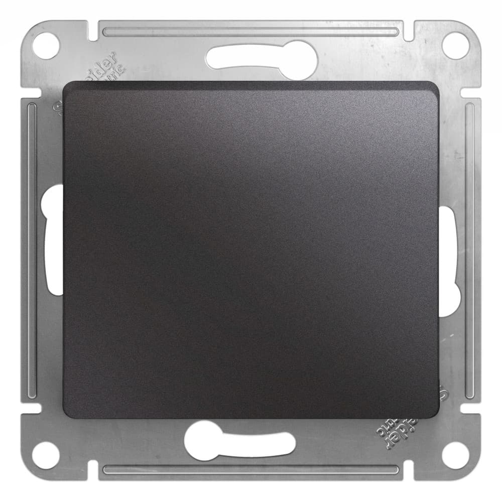 Выключатель однокнопочный Schneider Electric Glossa цвет графит GSL001315