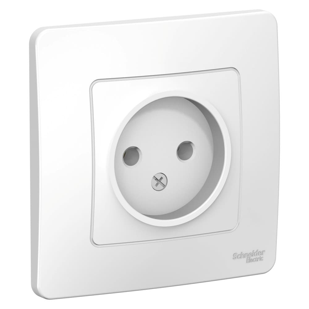 Розетка без заземления Schneider Electric Blanca белый BLNRS000011