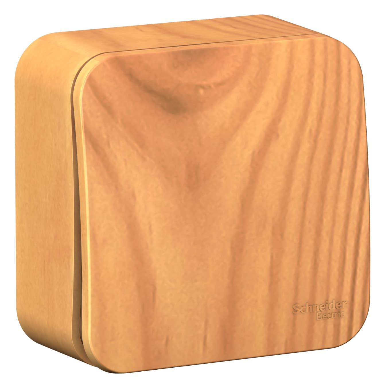 Выключатель однокнопочный Systeme Electric Blanca BLNCA101015, цвет ясень, кнопочный механизм