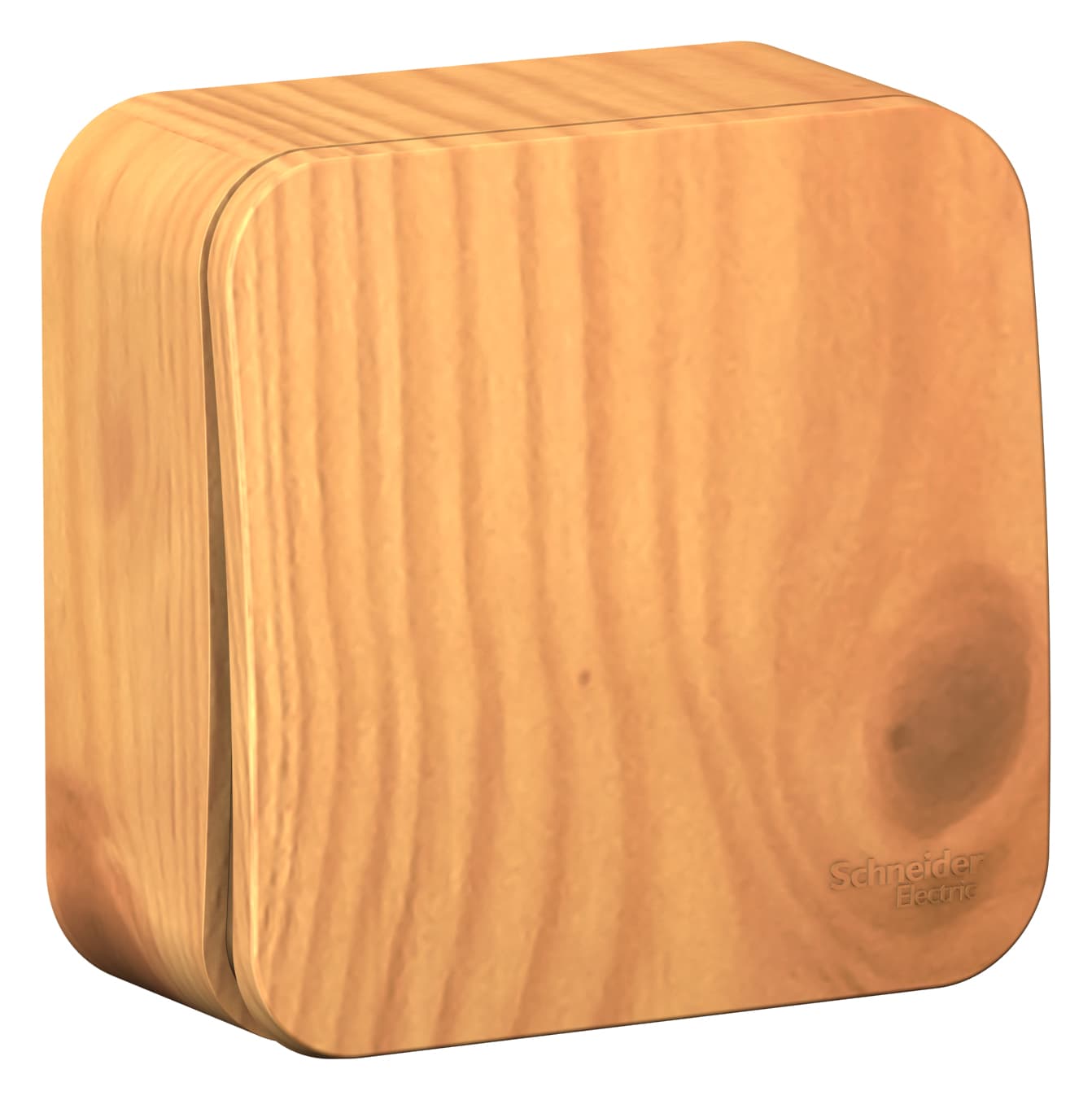 Выключатель одноклавишный проходной Systeme Electric Blanca BLNVA106015, цвет ясень, накладной открытой установки, матовый, с изолирующей пластиной.