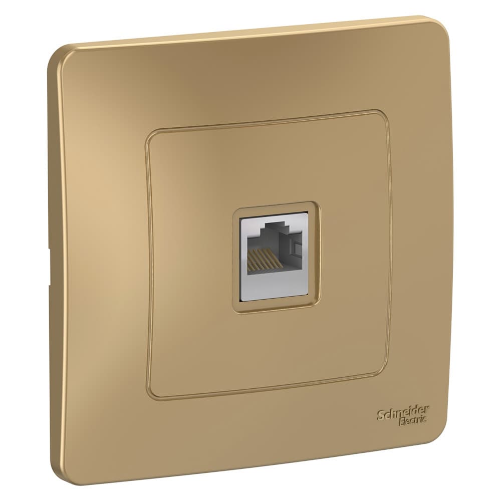 Розетка компьютерная Schneider Electric Blanca титан RJ-45 BLNIS045004