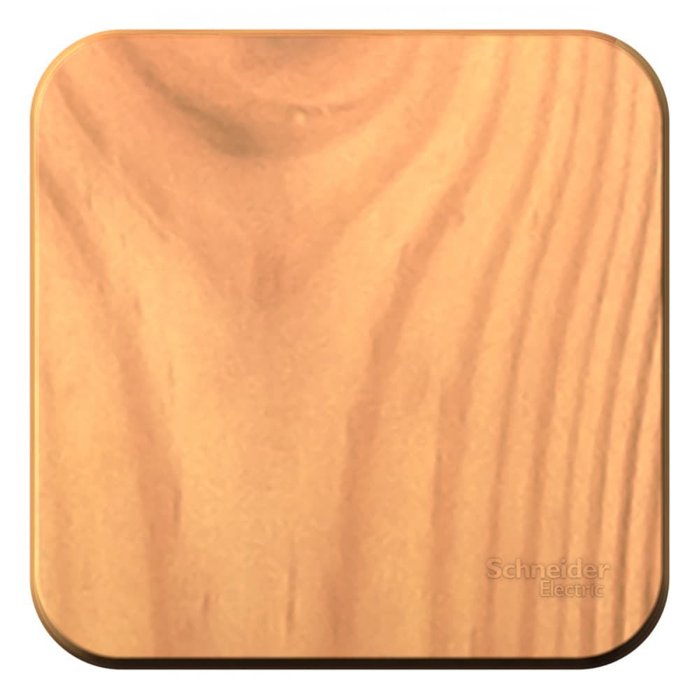 Выключатель однокнопочный Systeme Electric Blanca BLNCA101015, цвет ясень.