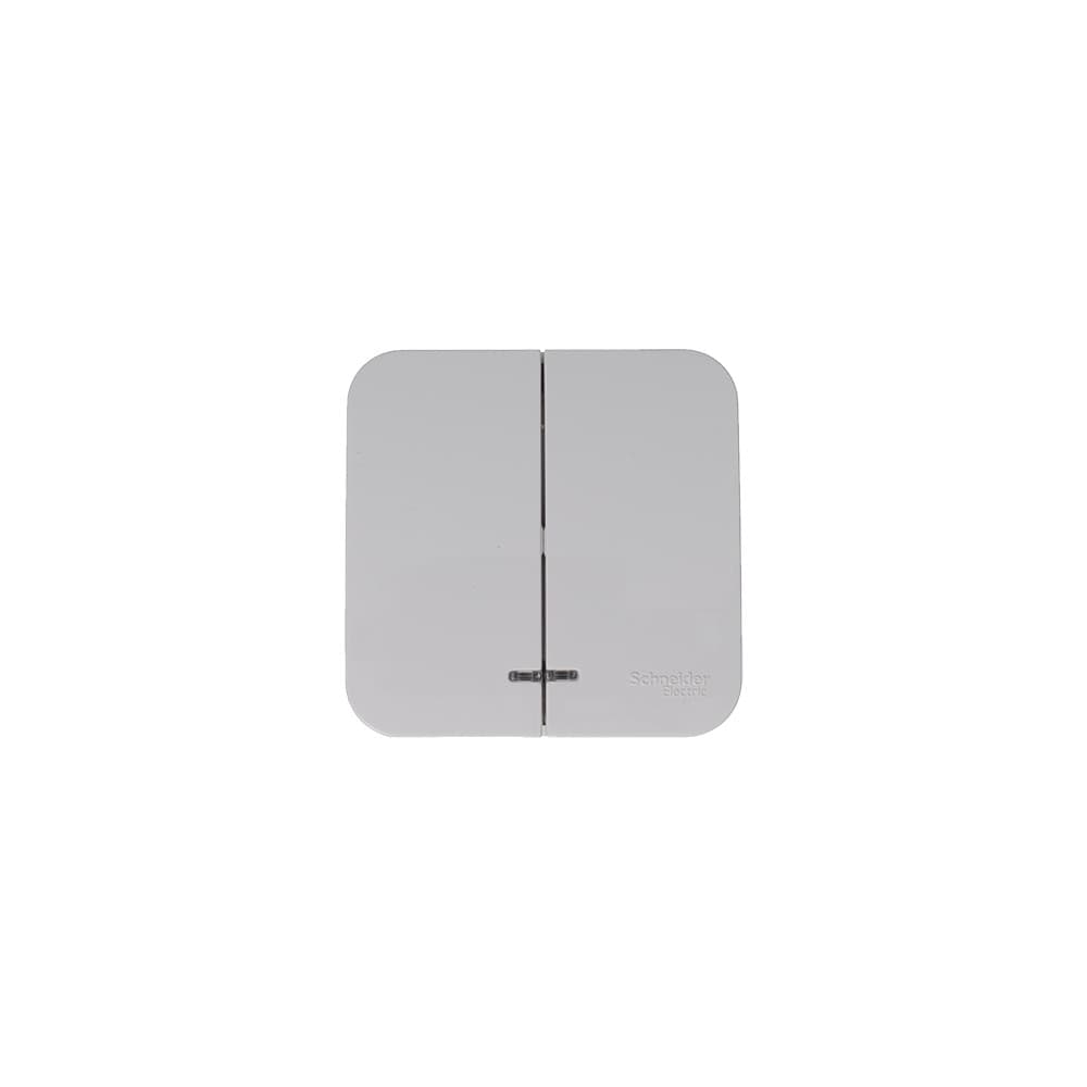 Выключатель 2-клавишный с подсветкой Systeme (Schneider) Electric Blanca BLNVA105111 (белый)