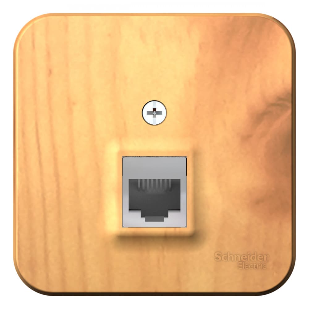 Розетка телефонная Systeme (Schneider) Electric Blanca BLNIA011005 (ясень)