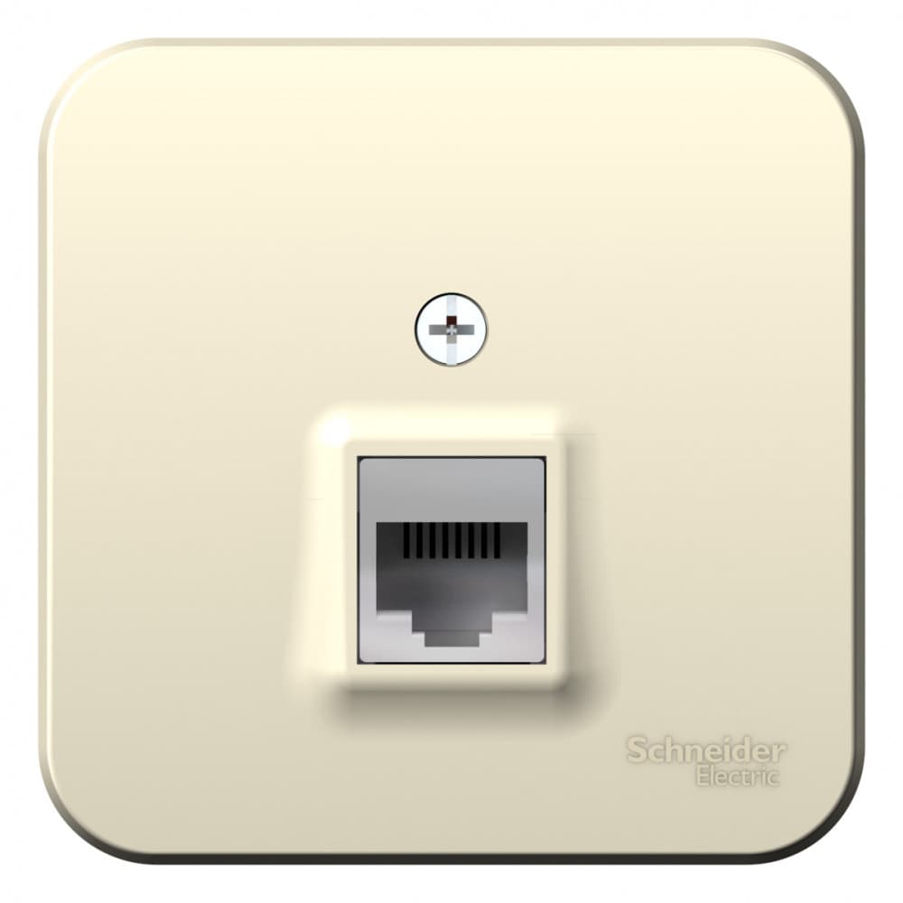 Розетка компьютерная (интернет) Systeme Electric Blanca BLNIA045002, цвет молочный, разъем RJ45 Cat.5e.
