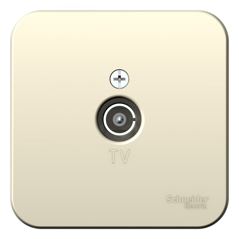 Розетка TV оконечная Systeme Electric Blanca BLNTA000012, цвет молочный.