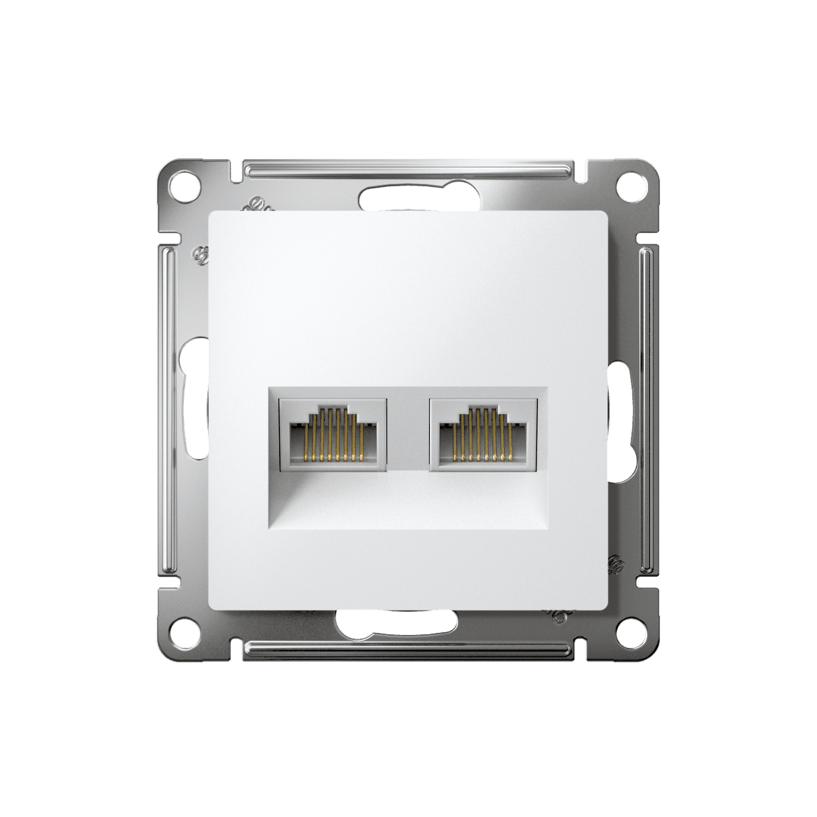 Розетка двойная компьютерная Systeme (Schneider) Electric AtlasDesign ATN000188 (белый)
