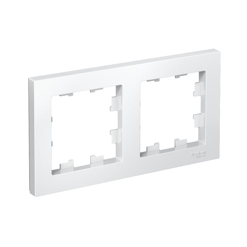 Рамка 2-постовая Systeme Electric ATLASDESIGN ATN000102 (белая)