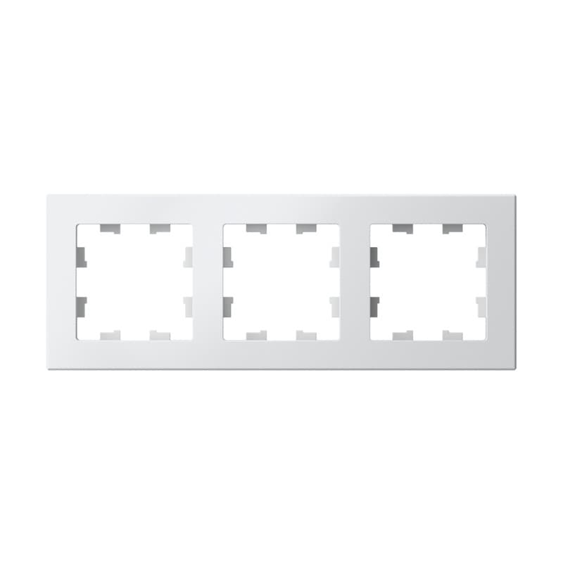 Рамка для розеток и выключателей Systeme (Schneider) Electric AtlasDesign 3-местная ATN000103 (белая)