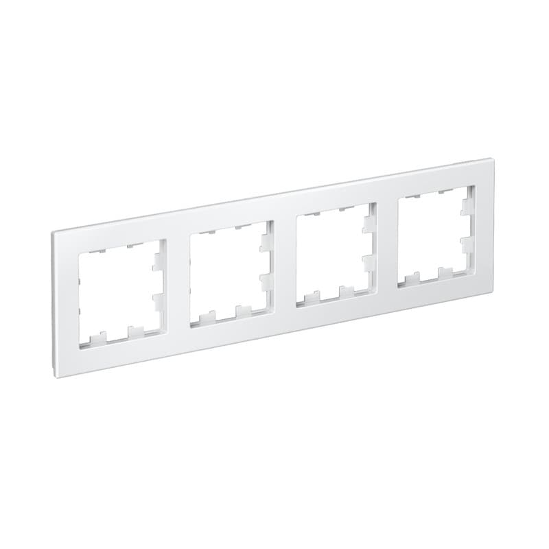 Рамка 4-постовая Systeme Electric ATLASDESIGN ATN000104 (белая)