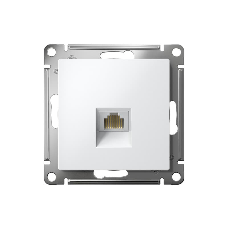 Розетка компьютерная Systeme Electric ATLASDESIGN RJ45 ATN000183 (белая)