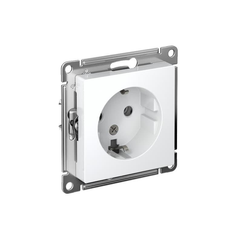 Розетка Schneider Electric AtlasDesign ATN000143 белая с заземлением