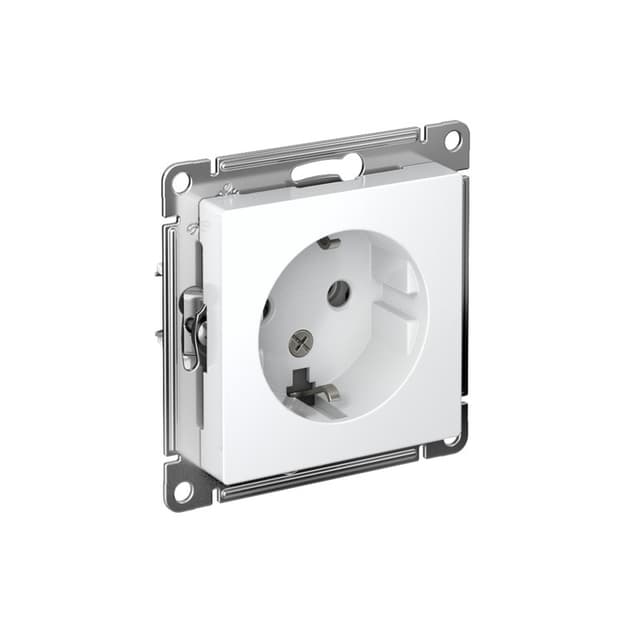 Розетка Schneider Electric AtlasDesign ATN000143 белая с заземлением