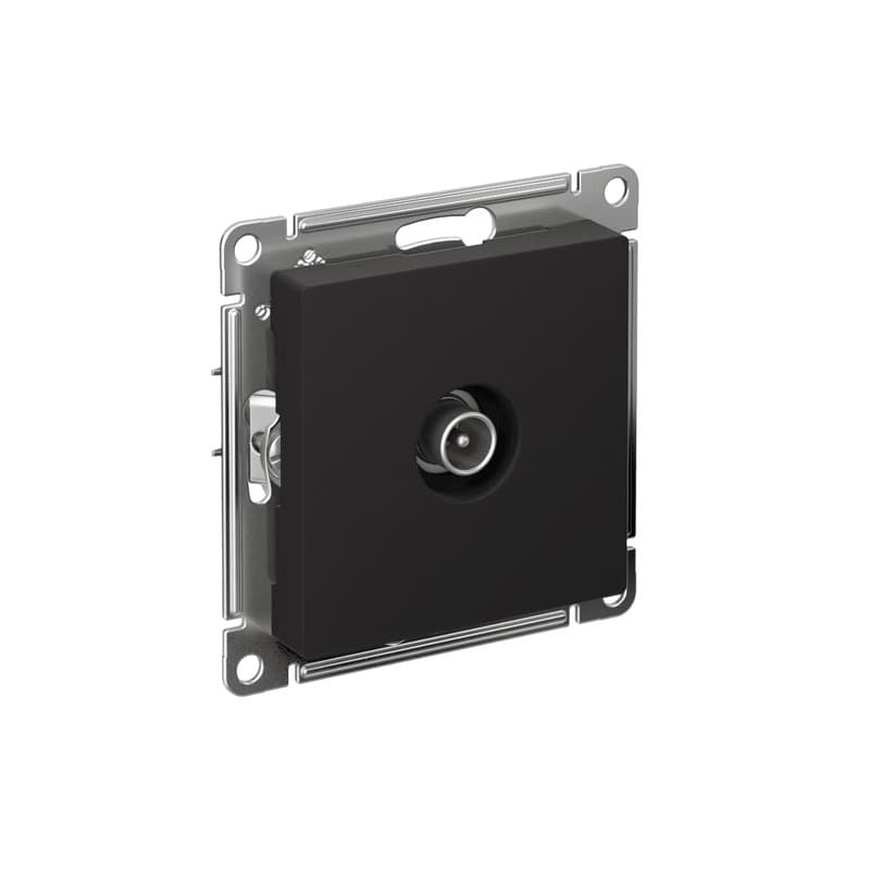 Розетка TV антенная Systeme Electric ATLASDESIGN карбон ATN001093 — Electrica Shop