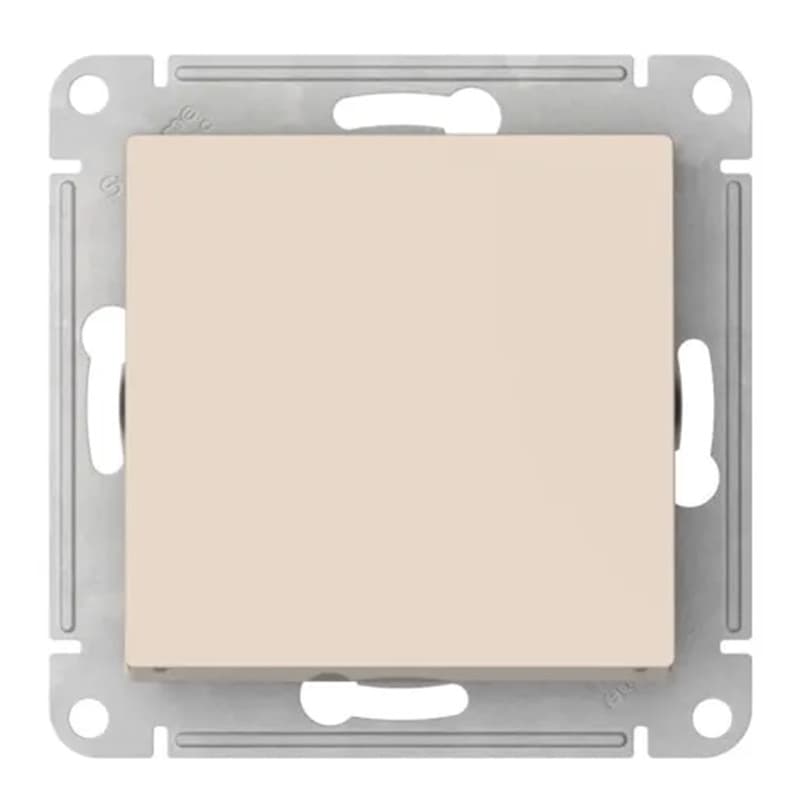 Выключатель 1-клавишный Systeme (Schneider) Electric AtlasDesign ATN000211S (бежевый, с быстрозажимными клеммами)